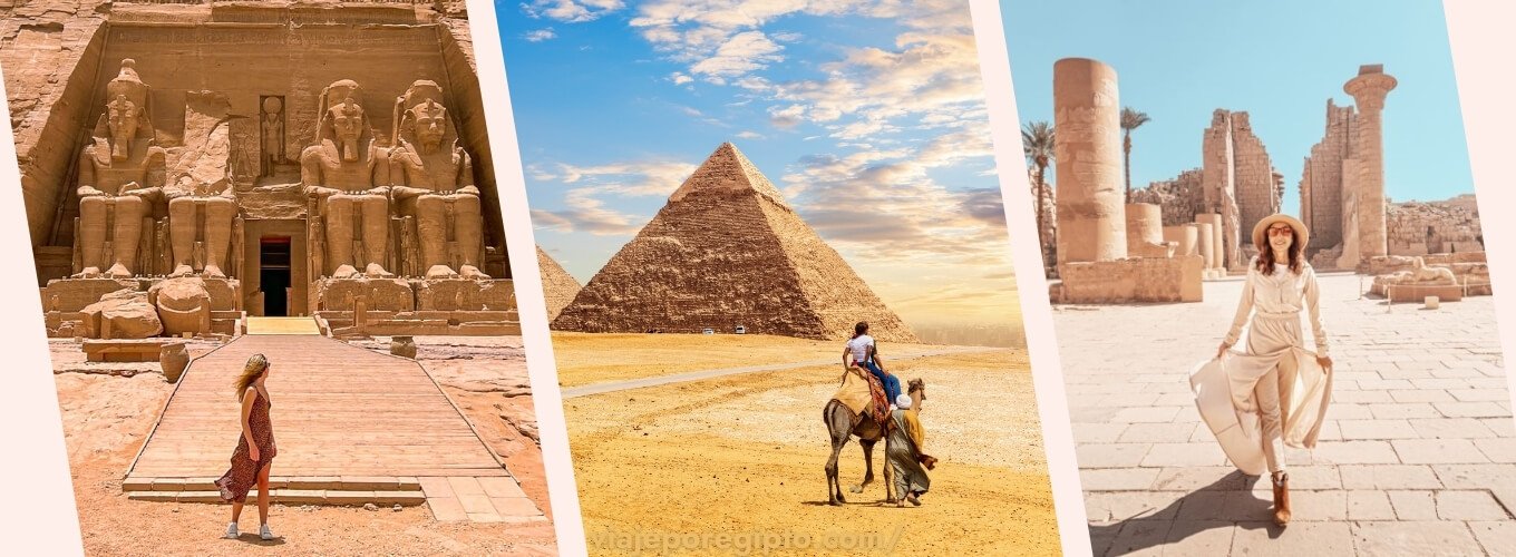 un-collage-de-turistas-extranjeros-descubriendo-la-historia-de-egipto-a-través-de-yacimientos-arqueológicos Turistas en Egipto explorando yacimientos arqueológicos y aprendiendo sobre su historia.